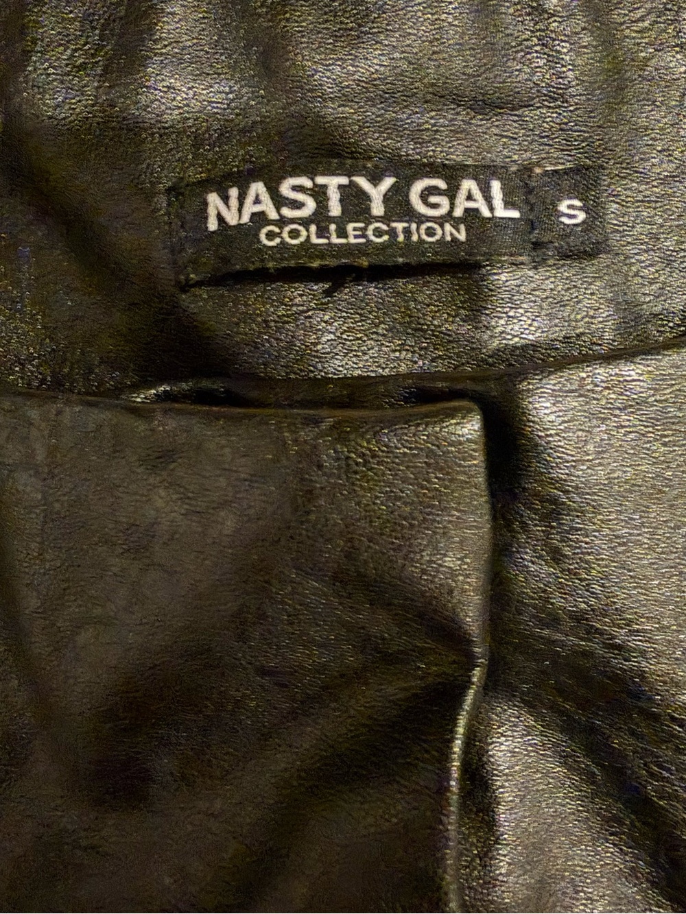 Nasty Gal High Quality Black Faux Leather Skort - Picture 4 of 4